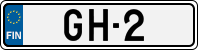 License plate of Finland, Cars