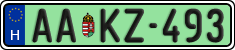 license plates of Hungary, Regular plates (2022)