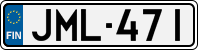 License plate of Finland, Cars