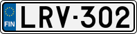 License plate of Finland, Cars