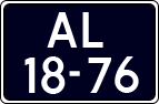License plate of the Netherlands, Imported oldtimers (cars)