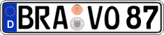 German license plate, Regular plates