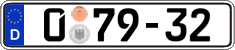 German license plate, Diplomatic