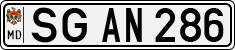 License plate of Moldova, Cars (1992)