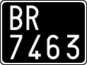 License plate of Italy, Cars (1927 year series)