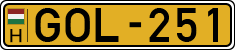 license plates of Hungary, Commercial vehicles (1990)