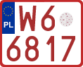 License plates of Poland, Provisional and testing