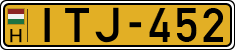 license plates of Hungary, Commercial vehicles (1990)