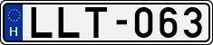 license plates of Hungary, Cars (1990)