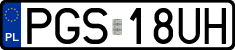 License plates of Poland, Regular car plates