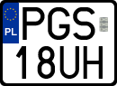 License plates of Poland, Regular car plates