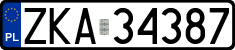License plates of Poland, Regular car plates