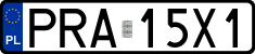 License plates of Poland, Regular car plates