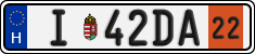 license plates of Hungary, Temporary (2022)