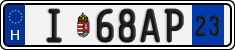 license plates of Hungary, Temporary (2022)