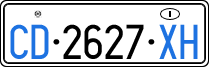 License plate of Italy, Diplomatic