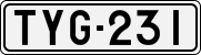 License plate of Finland, Cars