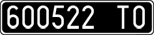 License plate of Italy, Cars (1927 year series)