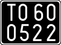 License plate of Italy, Cars (1927 year series)