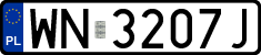 License plates of Poland, Regular car plates