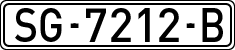 License plates of Spain, 1971 year series
