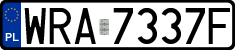License plates of Poland, Regular car plates