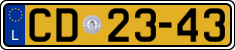License plate of Luxembourg, Diplomatic