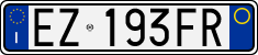 License plate of Italy, Cars (1994 year series)