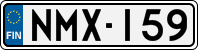 License plate of Finland, Cars