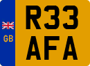 License plate of the United Kingdom, 1983 year system