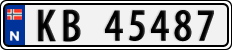 License plate of Norway, Cars