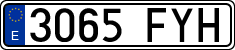 License plates of Spain, Ordinary (2000)