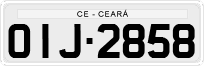 License plate of Brazil, Private owners (1990)