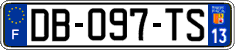 French license plate, SIV (ordinary)