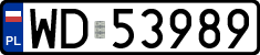 License plates of Poland, Regular car plates