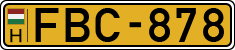 license plates of Hungary, Commercial vehicles (1990)