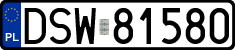 License plates of Poland, Regular car plates