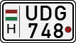 license plates of Hungary, Motorcycles (1990)