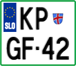 License plate of Slovenia, Motorcycles