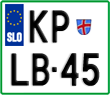 License plate of Slovenia, Motorcycles