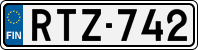 License plate of Finland, Cars