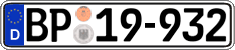 German license plate, Authorities and federal agencies