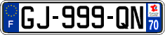 French license plate, SIV (ordinary)