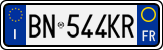 License plate of Italy, Cars (1994 year series)