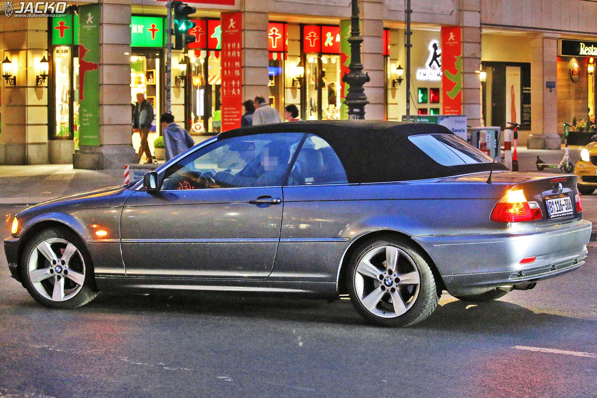 B 116-386, BMW 3 Series 4th gen Convertible (E46), 1999–2006