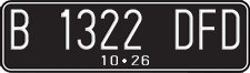 License plate of Indonesia, Regular plates