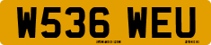 License plate of the United Kingdom, 1983 year system