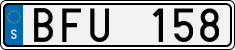 License plate of Sweden, Regular plates