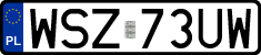License plates of Poland, Regular car plates