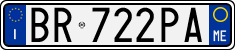 License plate of Italy, Cars (1994 year series)